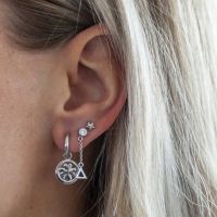 JWLS4U | Earrings Lucky Leaf Silver 2